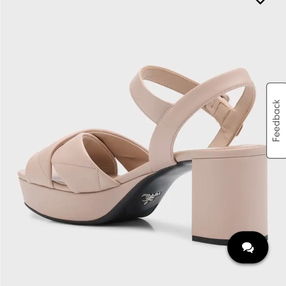 Prada Quilted Leather Ankle Strap Sandals - Picture 5 of 9